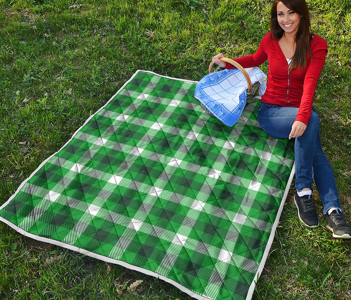 Irish Check Saint Patrick's Day Print Quilt
