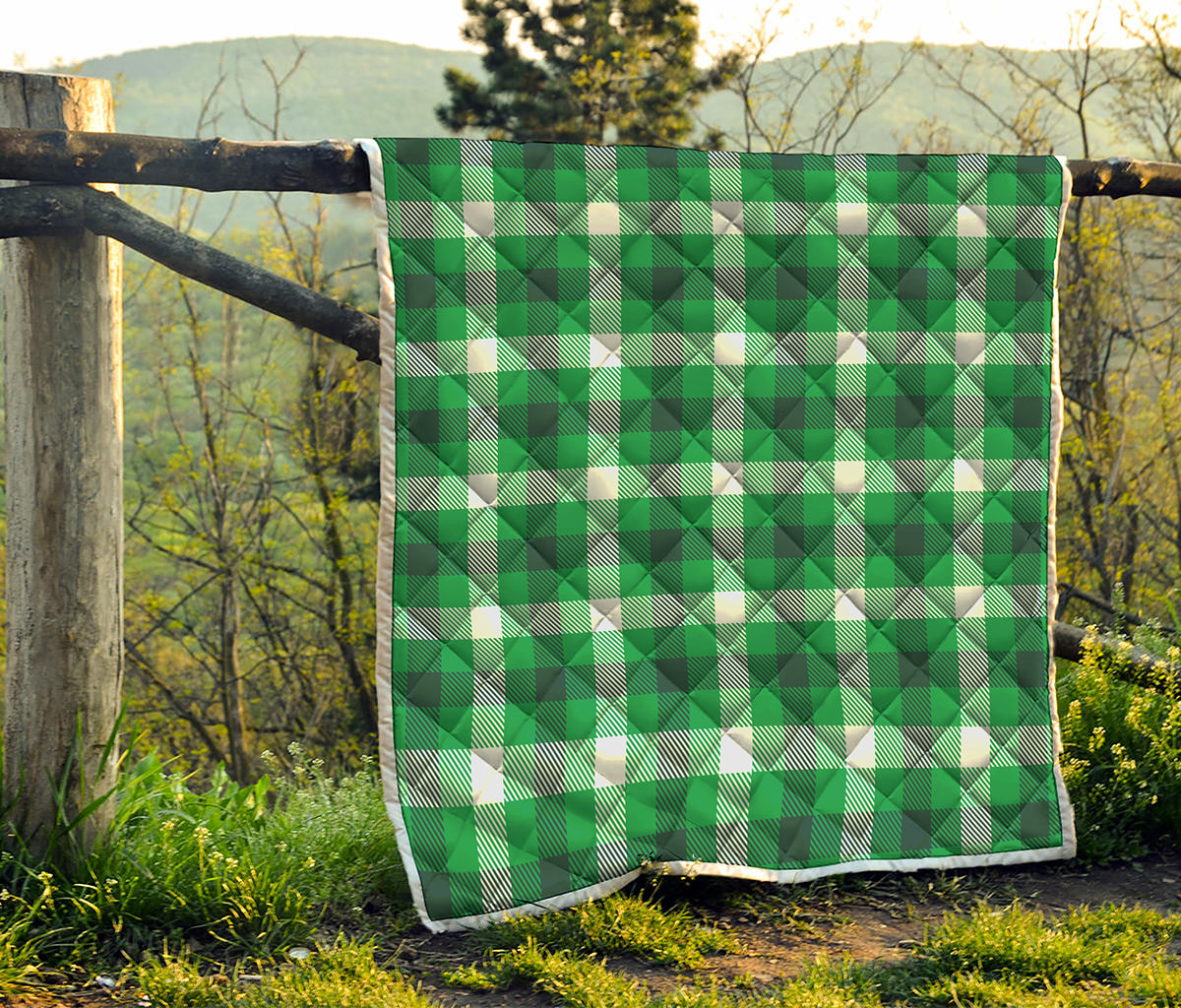 Irish Check Saint Patrick's Day Print Quilt