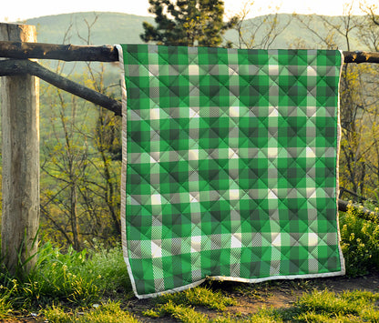 Irish Check Saint Patrick's Day Print Quilt