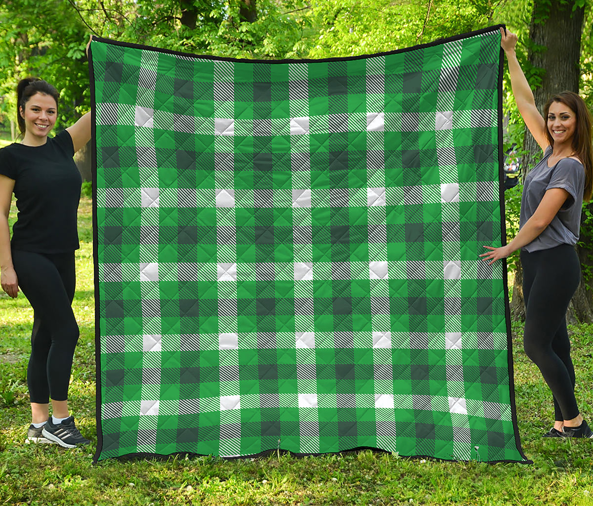Irish Check Saint Patrick's Day Print Quilt