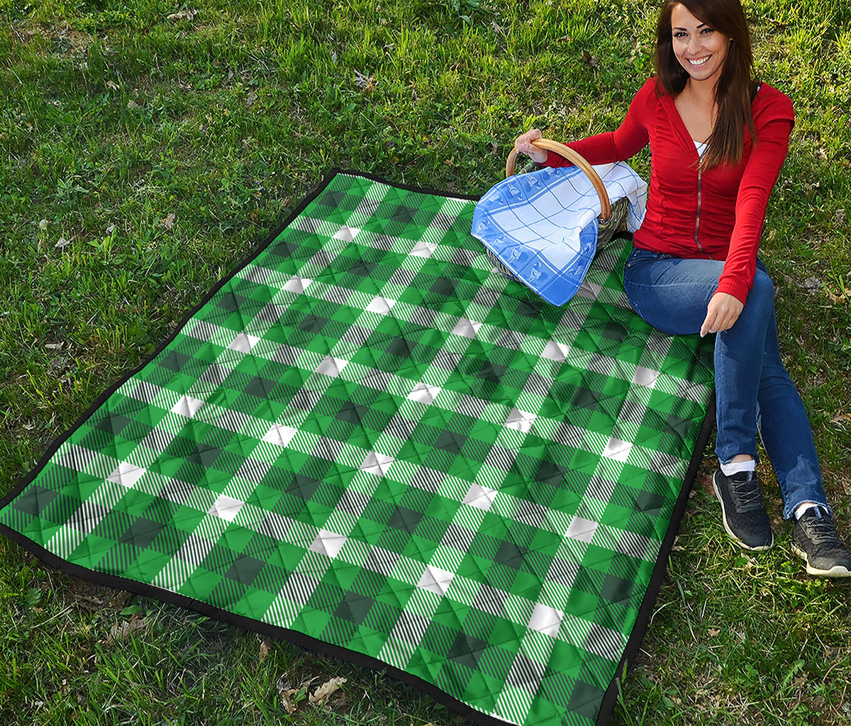 Irish Check Saint Patrick's Day Print Quilt