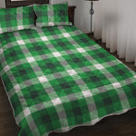 Irish Check Saint Patrick's Day Print Quilt Bed Set