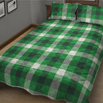 Irish Check Saint Patrick's Day Print Quilt Bed Set