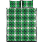 Irish Check Saint Patrick's Day Print Quilt Bed Set
