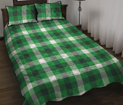 Irish Check Saint Patrick's Day Print Quilt Bed Set