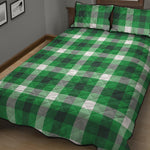 Irish Check Saint Patrick's Day Print Quilt Bed Set