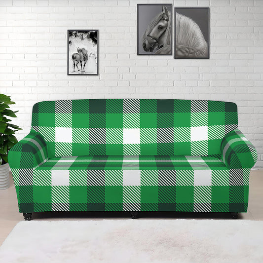 Irish Check Saint Patrick's Day Print Sofa Cover