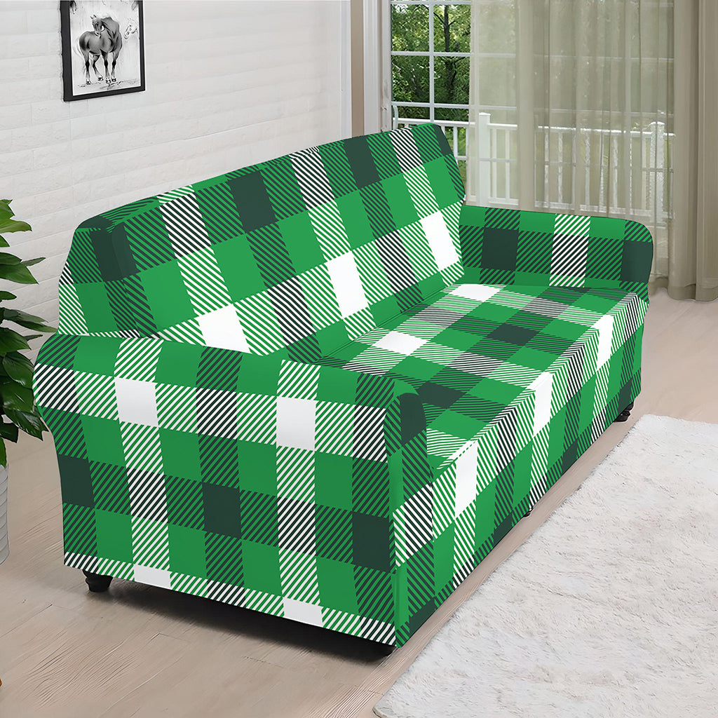 Irish Check Saint Patrick's Day Print Sofa Cover