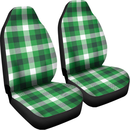 Irish Check Saint Patrick's Day Print Universal Fit Car Seat Covers