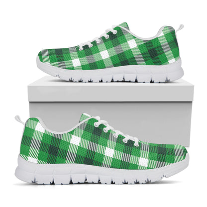 Irish Check Saint Patrick's Day Print White Sneakers
