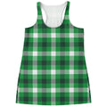 Irish Check Saint Patrick's Day Print Women's Racerback Tank Top