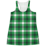 Irish Check Saint Patrick's Day Print Women's Racerback Tank Top