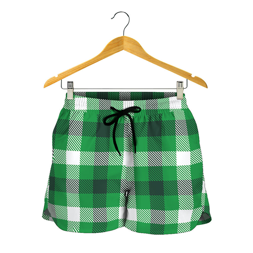 Irish Check Saint Patrick's Day Print Women's Shorts