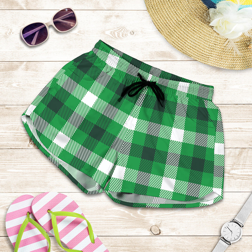 Irish Check Saint Patrick's Day Print Women's Shorts