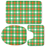 Irish Checkered St. Patrick's Day Print 3 Piece Bath Mat Set