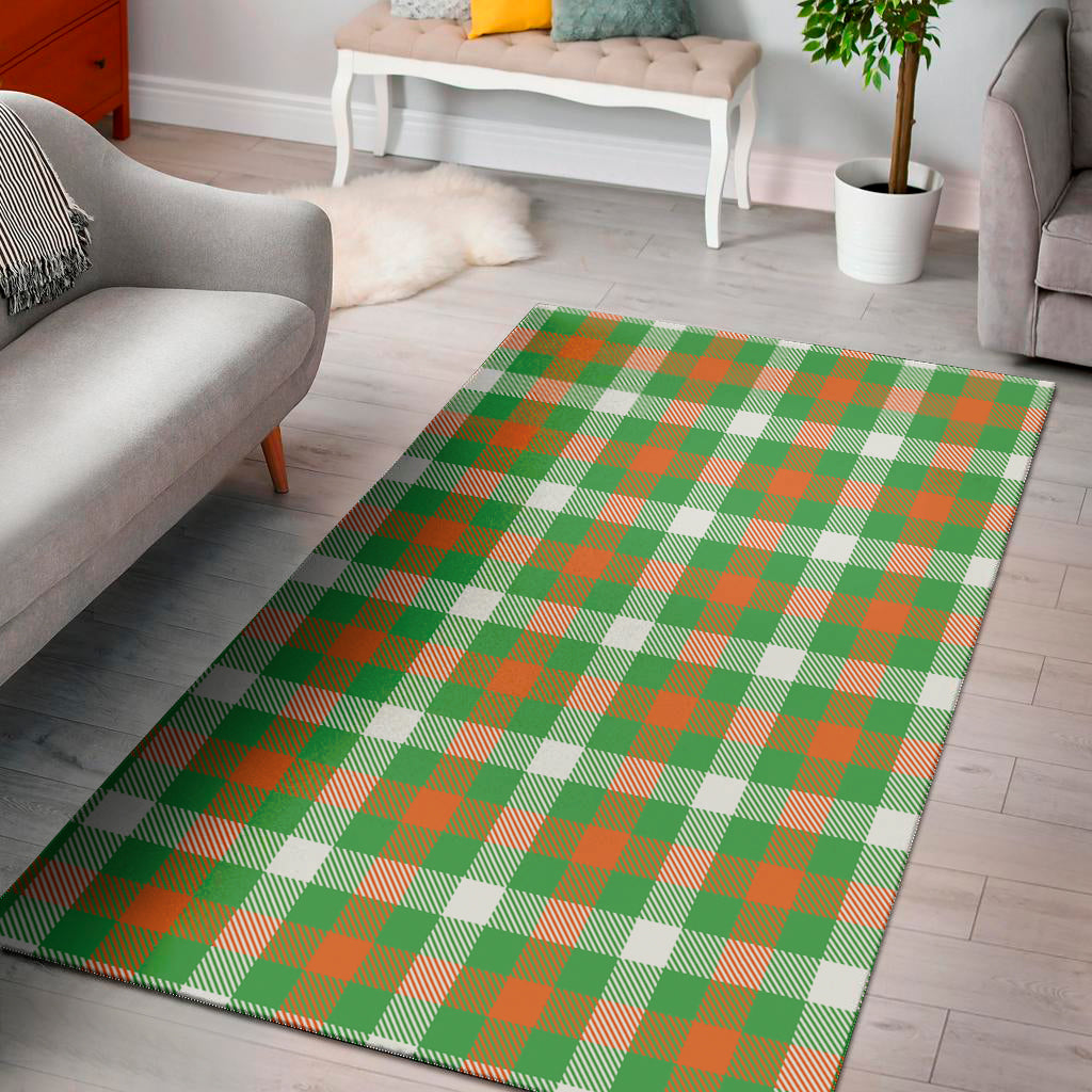 Irish Checkered St. Patrick's Day Print Area Rug