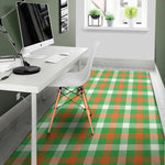 Irish Checkered St. Patrick's Day Print Area Rug