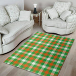 Irish Checkered St. Patrick's Day Print Area Rug