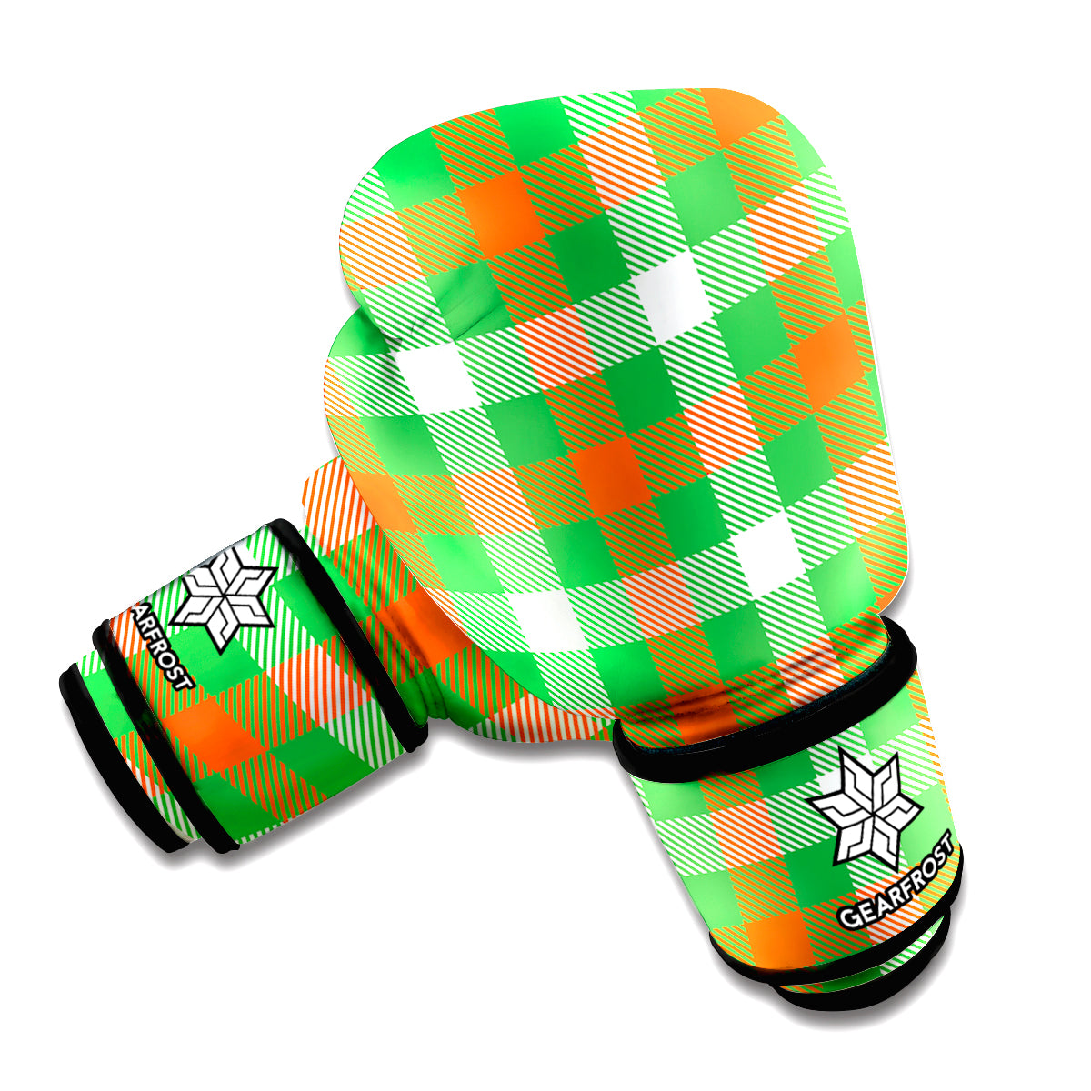 Irish Checkered St. Patrick's Day Print Boxing Gloves