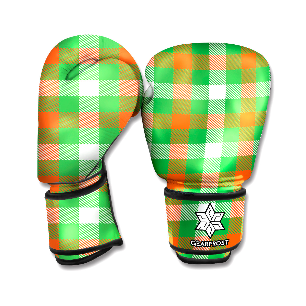 Irish Checkered St. Patrick's Day Print Boxing Gloves