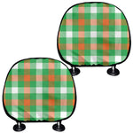 Irish Checkered St. Patrick's Day Print Car Headrest Covers