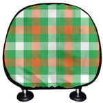 Irish Checkered St. Patrick's Day Print Car Headrest Covers