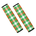 Irish Checkered St. Patrick's Day Print Car Seat Belt Covers