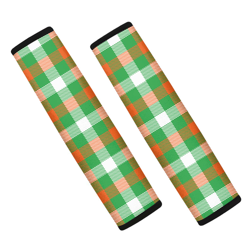 Irish Checkered St. Patrick's Day Print Car Seat Belt Covers