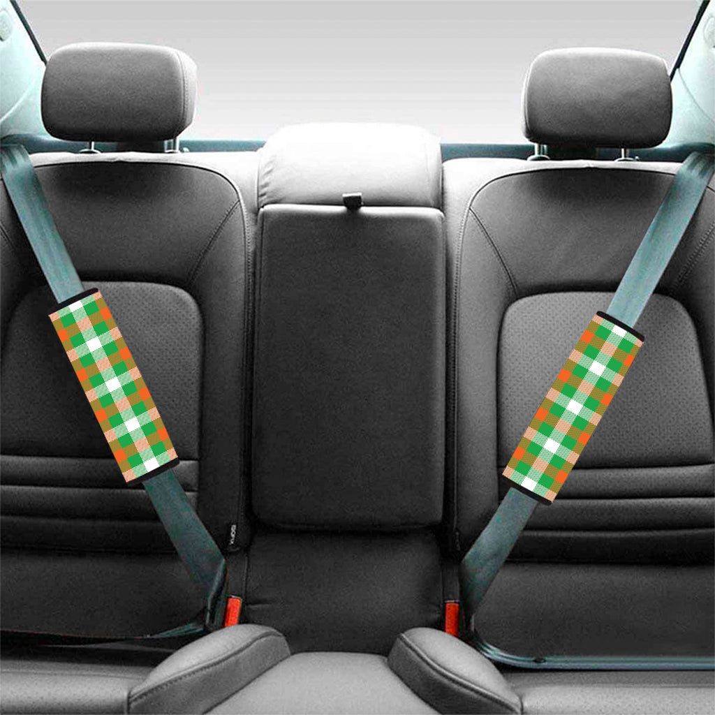 Irish Checkered St. Patrick's Day Print Car Seat Belt Covers