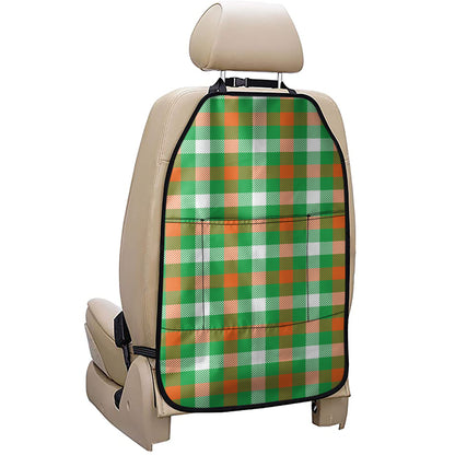 Irish Checkered St. Patrick's Day Print Car Seat Organizers