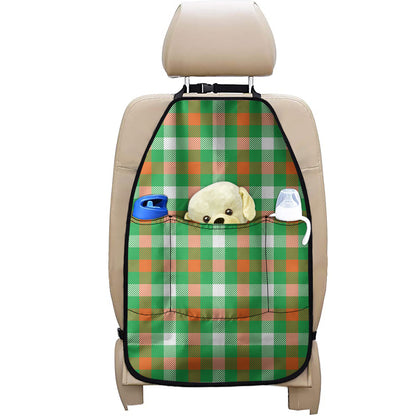 Irish Checkered St. Patrick's Day Print Car Seat Organizers