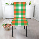 Irish Checkered St. Patrick's Day Print Dining Chair Slipcover