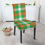 Irish Checkered St. Patrick's Day Print Dining Chair Slipcover