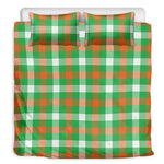 Irish Checkered St. Patrick's Day Print Duvet Cover Bedding Set