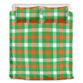 Irish Checkered St. Patrick's Day Print Duvet Cover Bedding Set