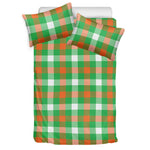 Irish Checkered St. Patrick's Day Print Duvet Cover Bedding Set
