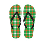 Irish Checkered St. Patrick's Day Print Flip Flops