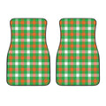 Irish Checkered St. Patrick's Day Print Front Car Floor Mats