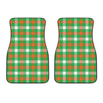 Irish Checkered St. Patrick's Day Print Front Car Floor Mats
