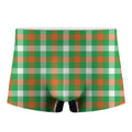 Irish Checkered St. Patrick's Day Print Men's Boxer Briefs