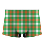 Irish Checkered St. Patrick's Day Print Men's Boxer Briefs