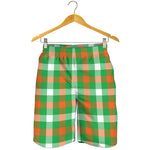 Irish Checkered St. Patrick's Day Print Men's Shorts