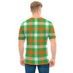 Irish Checkered St. Patrick's Day Print Men's T-Shirt