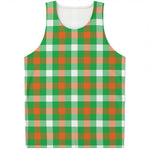 Irish Checkered St. Patrick's Day Print Men's Tank Top