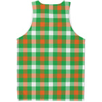 Irish Checkered St. Patrick's Day Print Men's Tank Top