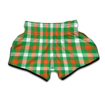 Irish Checkered St. Patrick's Day Print Muay Thai Boxing Shorts