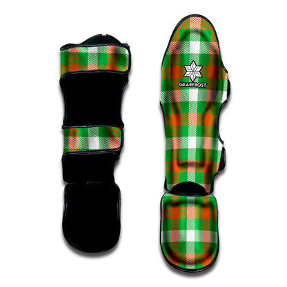 Irish Checkered St. Patrick's Day Print Muay Thai Shin Guard