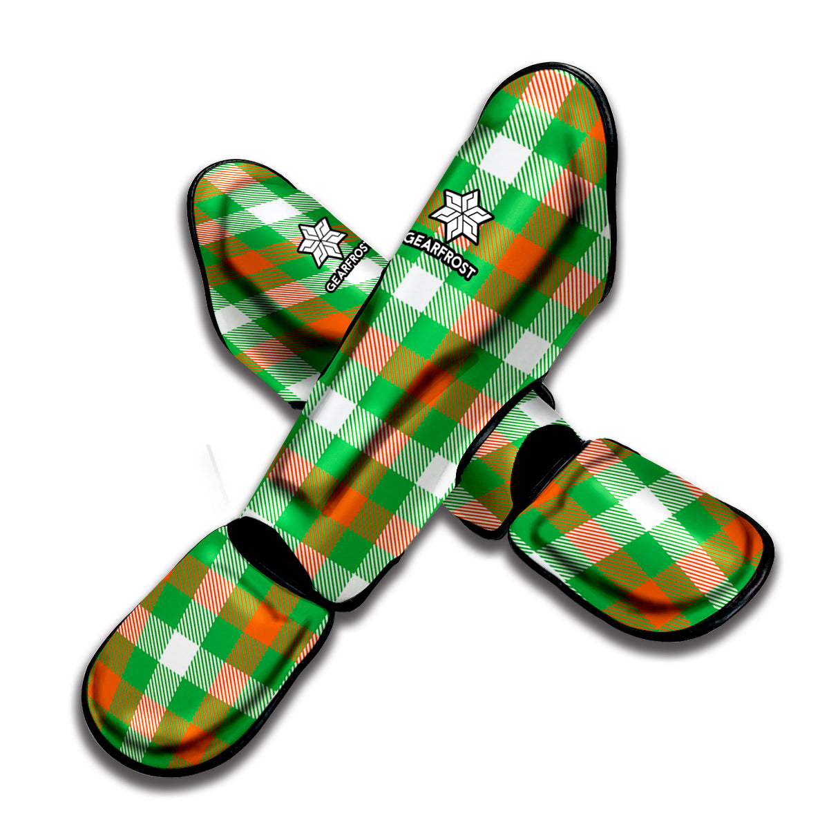 Irish Checkered St. Patrick's Day Print Muay Thai Shin Guard
