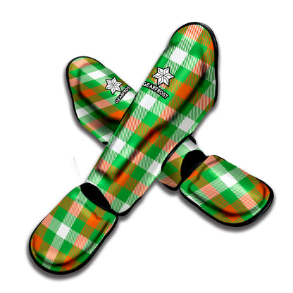 Irish Checkered St. Patrick's Day Print Muay Thai Shin Guard