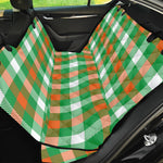 Irish Checkered St. Patrick's Day Print Pet Car Back Seat Cover